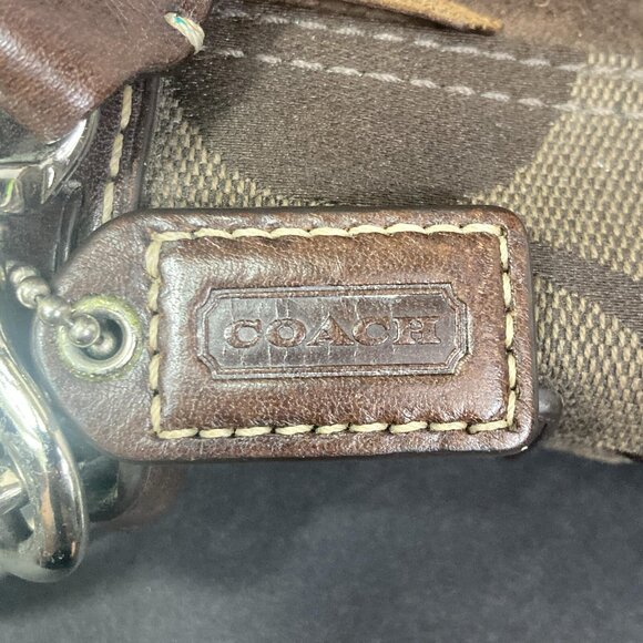 Coach Crossbody Brown Signature Python Patent Leather 4-Stripe E06W-10266 - Picture 6 of 13